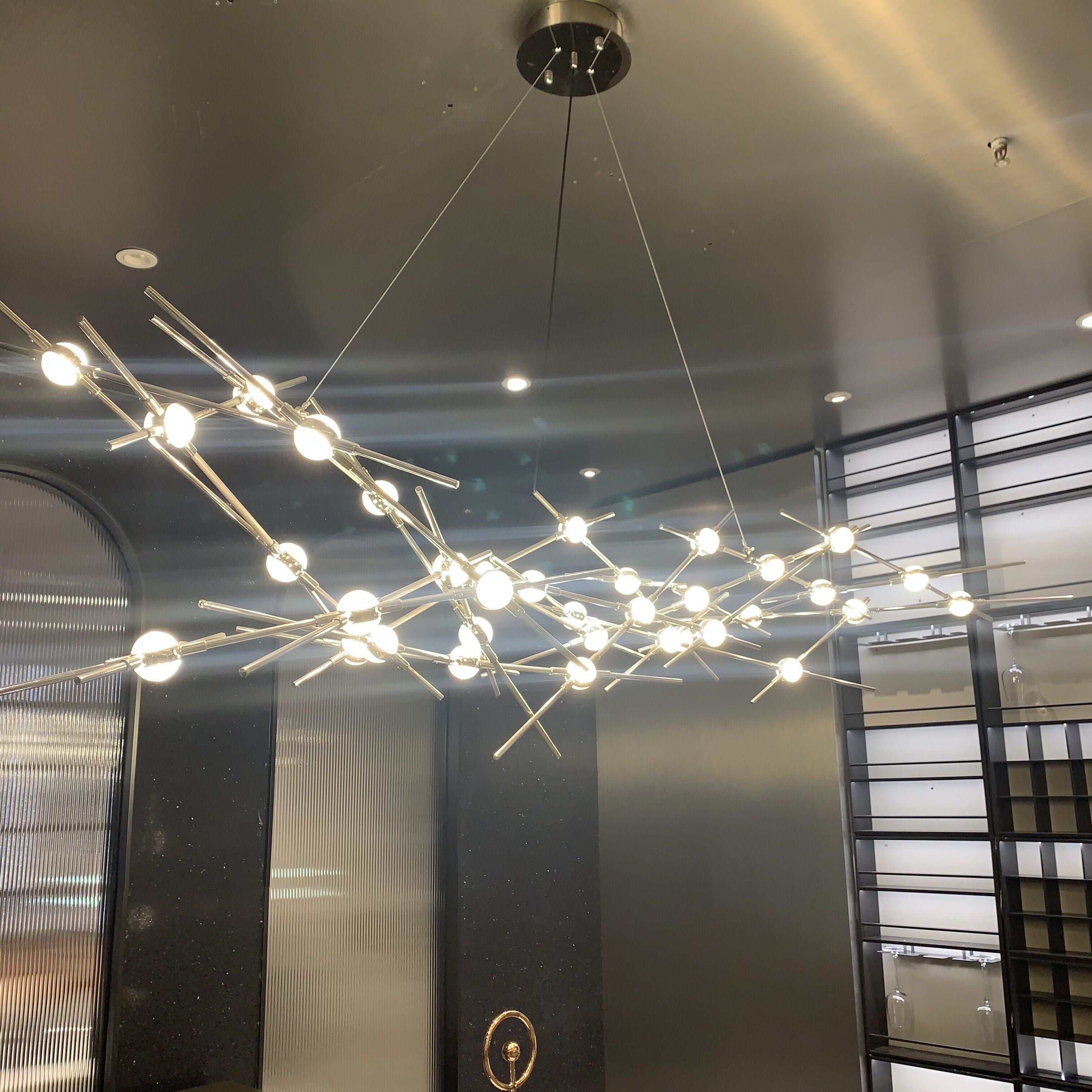 Nordic Postmodern 18 Lights Led Art Chandelier Creative Dandelion Hanging  Lamp for Living Dining Room Decor Lightings